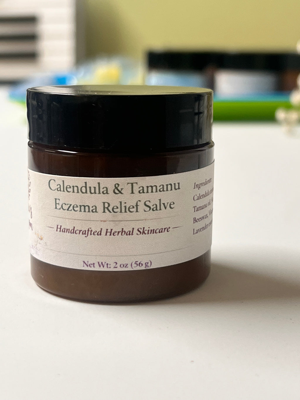 (Handcrafted) Calendula & Tamanu Eczema Relief Salve 2oz