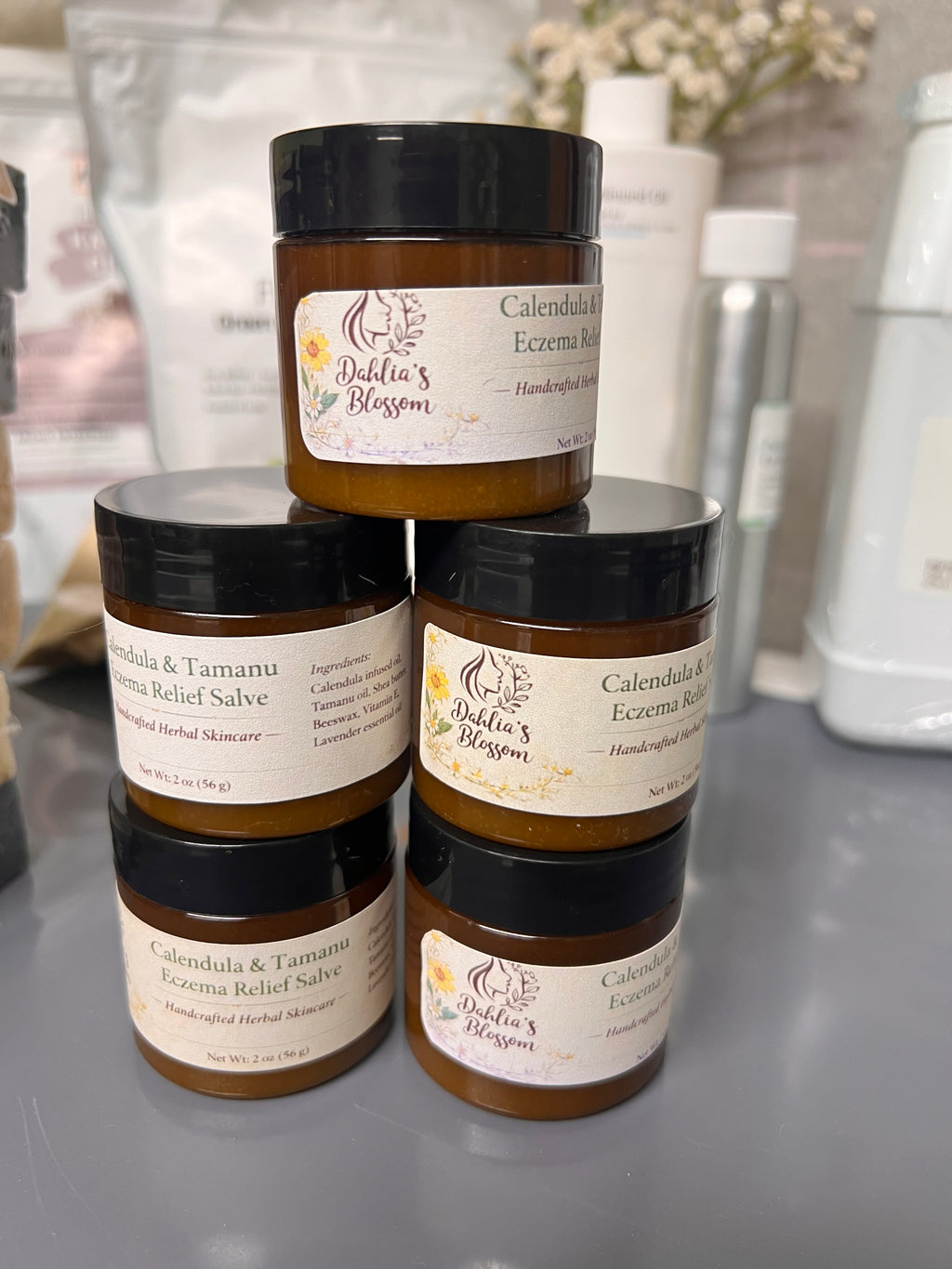 (Handcrafted) Calendula & Tamanu Eczema Relief Salve 2oz