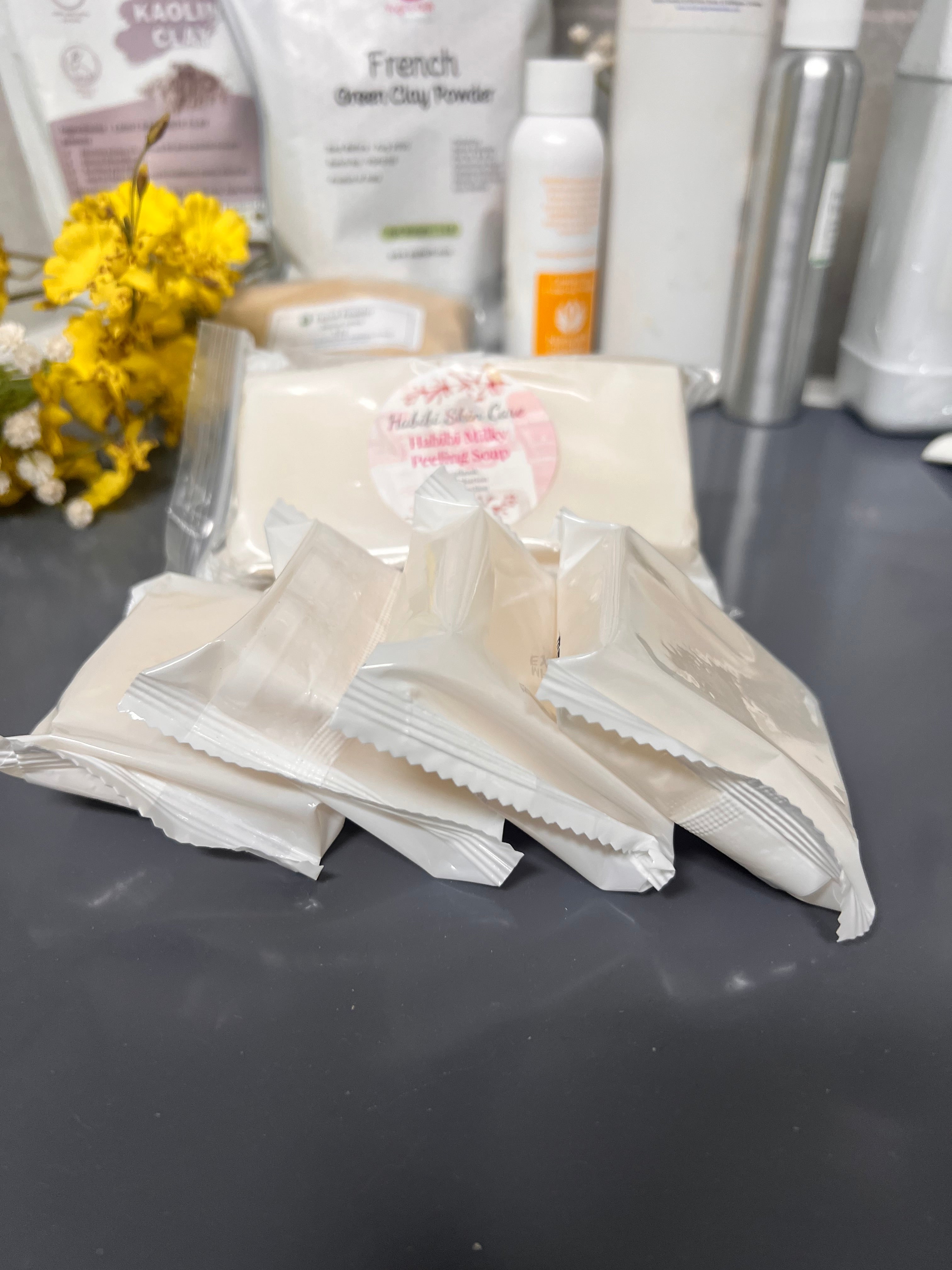 Habibi Milky Pelling Soap - 4 for $ 13