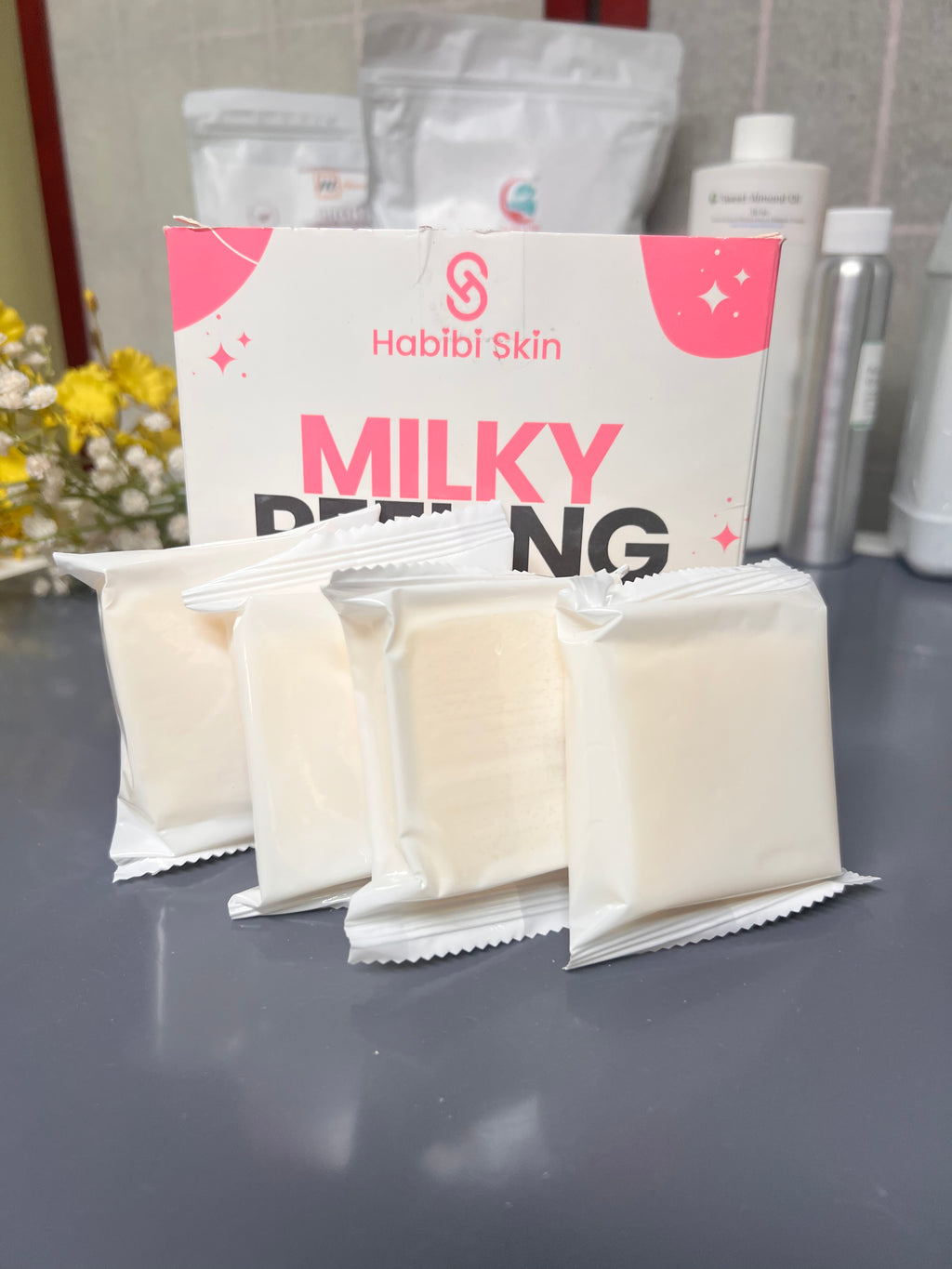 Habibi Milky Pelling Soap - 4 for $ 13