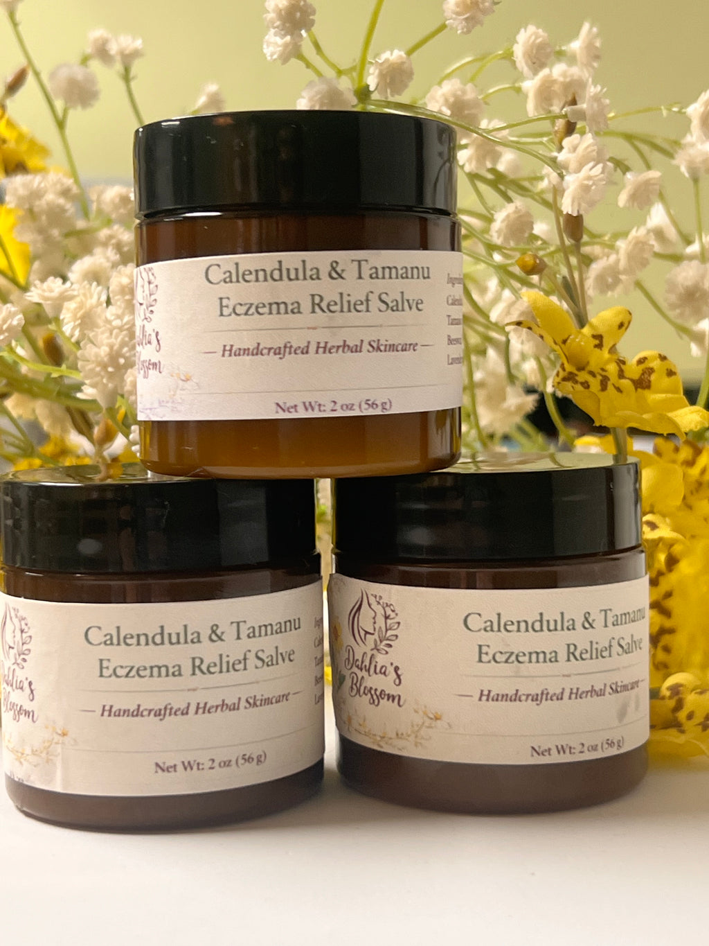 (Handcrafted) Calendula & Tamanu Eczema Relief Salve 2oz